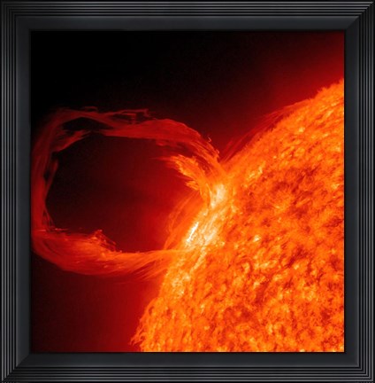 Framed Close-up of a Solar Eruptive Prominence Print