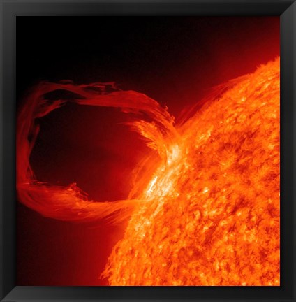 Framed Close-up of a Solar Eruptive Prominence Print