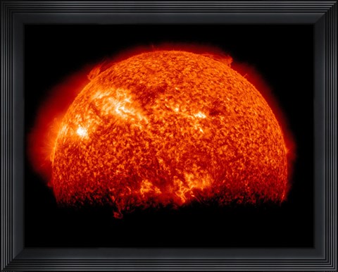 Framed Spring Eclipse as viewed from the Solar Dynamics Observatory Print