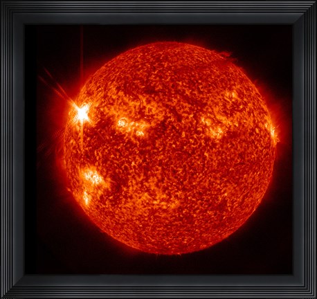 Framed Solar activity on the Sun Print