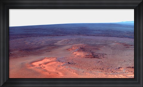 Framed False Color Mosaic of Greeley Haven on Mars Print