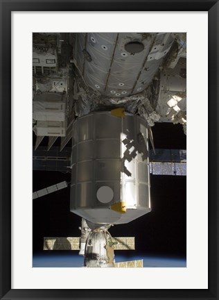 Framed Permanent Multipurpose Module attached to the International Space Station Print