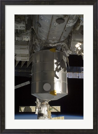 Framed Permanent Multipurpose Module attached to the International Space Station Print