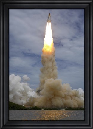 Framed Space Shuttle Atlantis from the Kennedy Space Center, Florida Print
