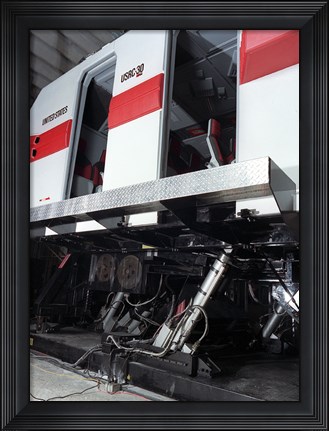Framed Electric Actuators are used on a Motion Simulator to take Passengers on a Realistic Flight Print