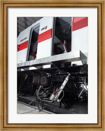 Framed Electric Actuators are used on a Motion Simulator to take Passengers on a Realistic Flight Print