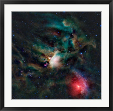 Framed Rho Ophiuchi Cloud Complex Print