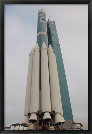 Framed Delta II Rocket with Several Solid Rocket Motors Attached Print