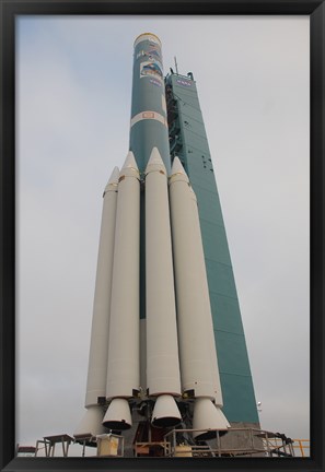Framed Delta II Rocket with Several Solid Rocket Motors Attached Print