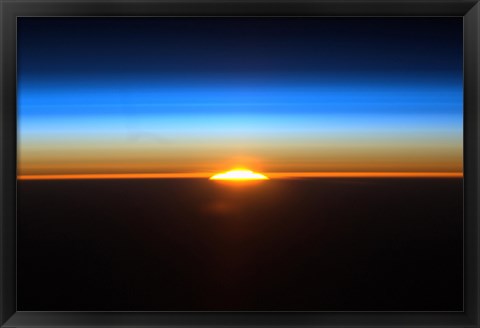 Framed Sunrise as Seen from the International Space Station Print