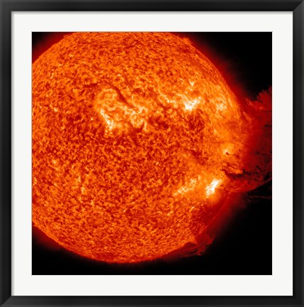 Framed M-2 solar Flare with Coronal Mass Ejection Print