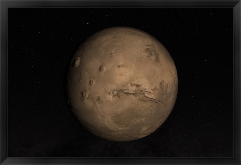 Framed Planet Mars Print