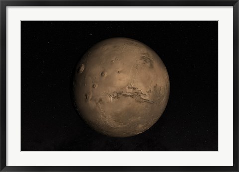 Framed Planet Mars Print