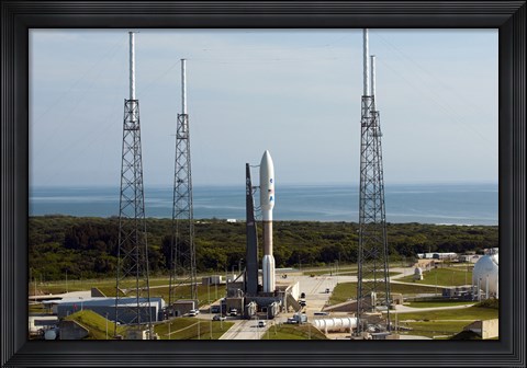 Framed Atlas V-551 Launch Vehicle at Cape Canaveral Air Force Station in Florida Print