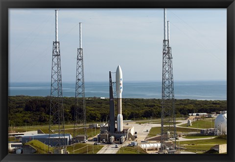 Framed Atlas V-551 Launch Vehicle at Cape Canaveral Air Force Station in Florida Print