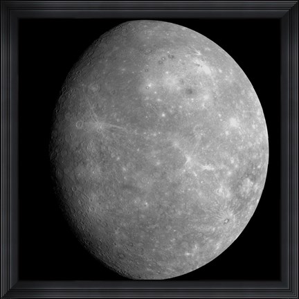 Framed Planet Mercury 1 Print