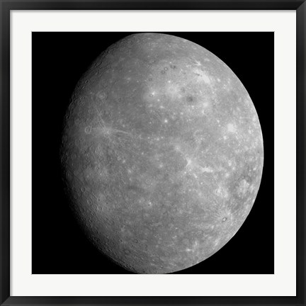 Framed Planet Mercury 1 Print