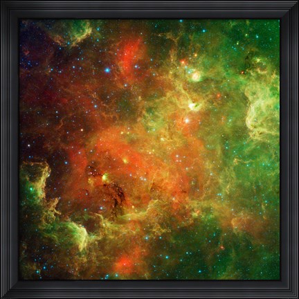 Framed Clusters of Young Stars in the North American Nebula Print
