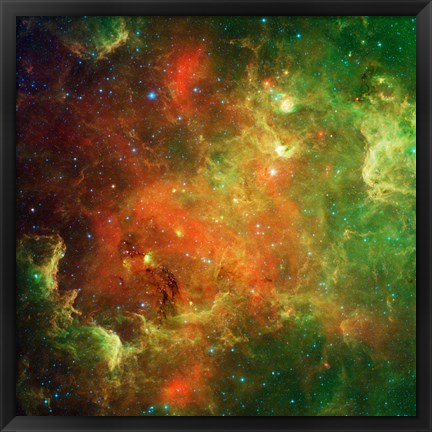 Framed Clusters of Young Stars in the North American Nebula Print