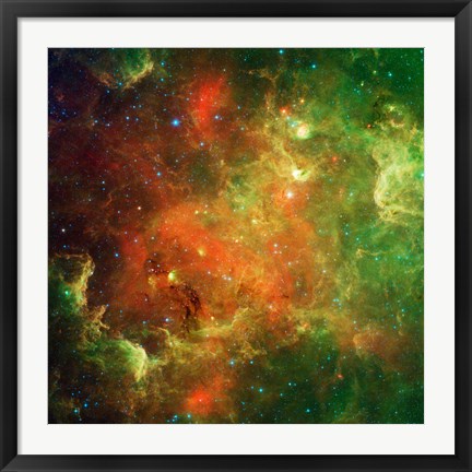 Framed Clusters of Young Stars in the North American Nebula Print