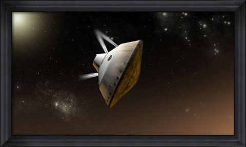 Framed Concept of NASA&#39;s Mars Science Laboratory Aeroshell Capsule Print