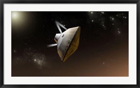 Framed Concept of NASA&#39;s Mars Science Laboratory Aeroshell Capsule Print