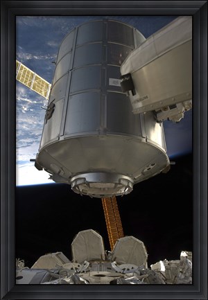 Framed Permanent Multipurpose Module in the Grasp of Canadarm2 Print