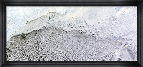 Framed Cloud Streets over the Bering Sea Print