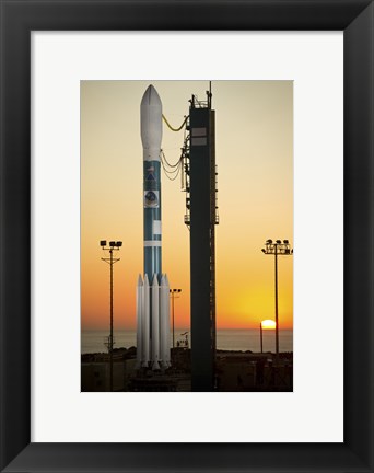 Framed Delta II Rocket on its Launch pad Print