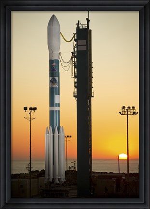 Framed Delta II Rocket on its Launch pad Print