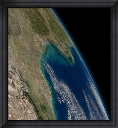 Framed View of the Northern Gulf of Mexico Print
