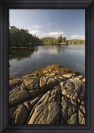 Framed Skull Cove, Bramham Island, British Columbia, Canada Print