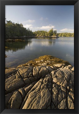 Framed Skull Cove, Bramham Island, British Columbia, Canada Print