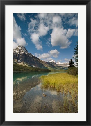 Framed Waterfowl lake, Icefields parkway, Banff NP, Canada Print