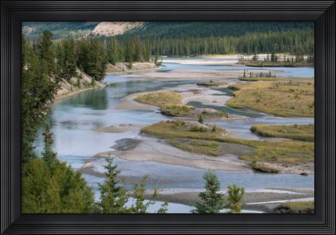 Framed Rivers in Jasper National Park, Canada Print