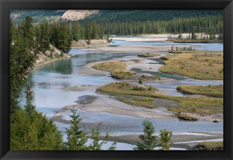 Framed Rivers in Jasper National Park, Canada Print