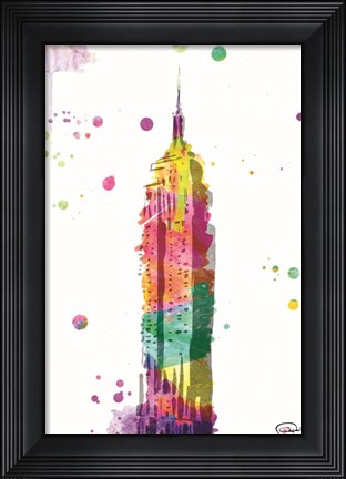 Framed Empire Watercolor Print