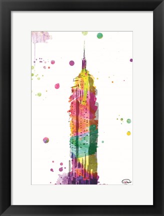 Framed Empire Watercolor Print