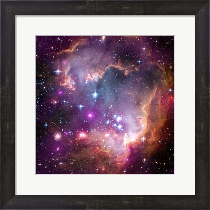 Framed Taken Under the &quot;Wing&quot; of the Small Magellanic Cloud Print