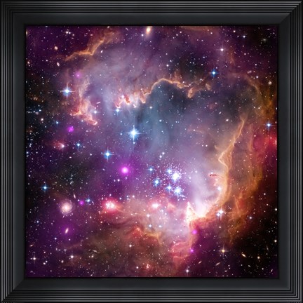 Framed Taken Under the &quot;Wing&quot; of the Small Magellanic Cloud Print