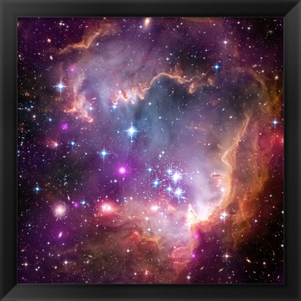 Framed Taken Under the &quot;Wing&quot; of the Small Magellanic Cloud Print