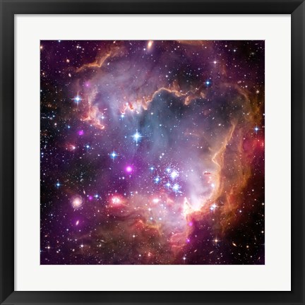 Framed Taken Under the &quot;Wing&quot; of the Small Magellanic Cloud Print