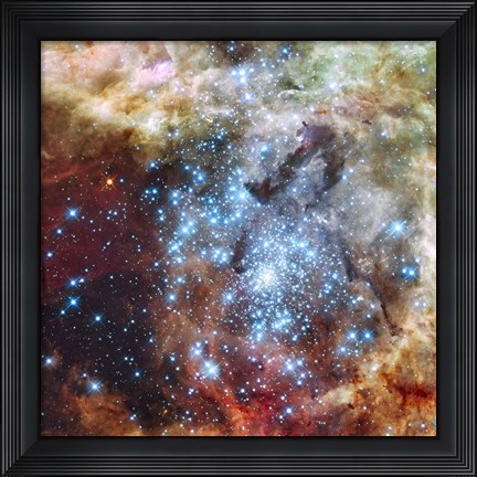 Framed Merging Clusters in 30 Doradus (Non-annotated) Print