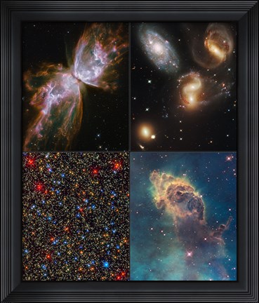 Framed Hubble Servicing Mission 4 Early Release Observations Print