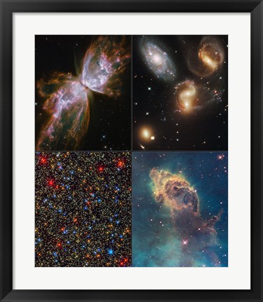 Framed Hubble Servicing Mission 4 Early Release Observations Print