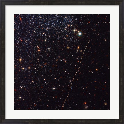 Framed Hubble Tracks Asteroid&#39;s Sky Trek Print