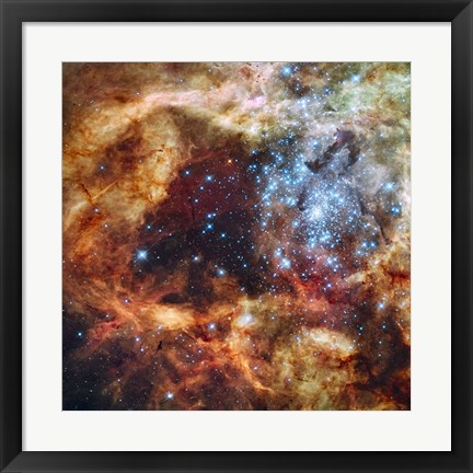 Framed Hubble&#39;s Festive View of a Grand Star-Forming Region Print