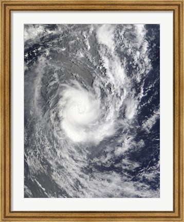 Framed Tropical Cyclone Pat over the Southern Pacific Ocean Print
