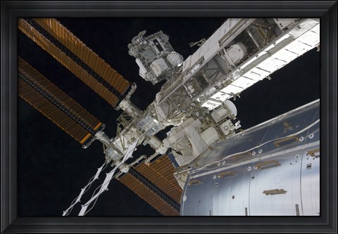 Framed Portion of the International Space Station Print