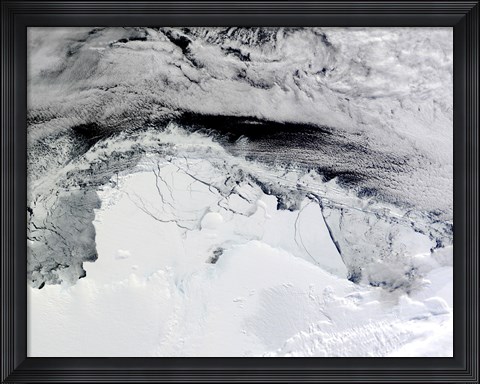 Framed Shackleton Ice Shelf, Antarctica Print